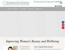 Tablet Screenshot of cosmeticgyncenter.com